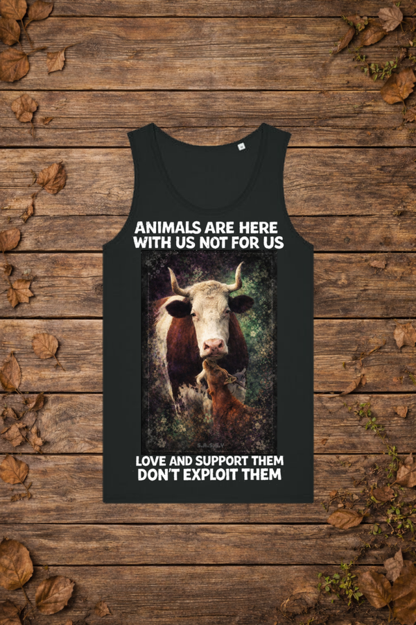 animals are here with us (tanktop man)
