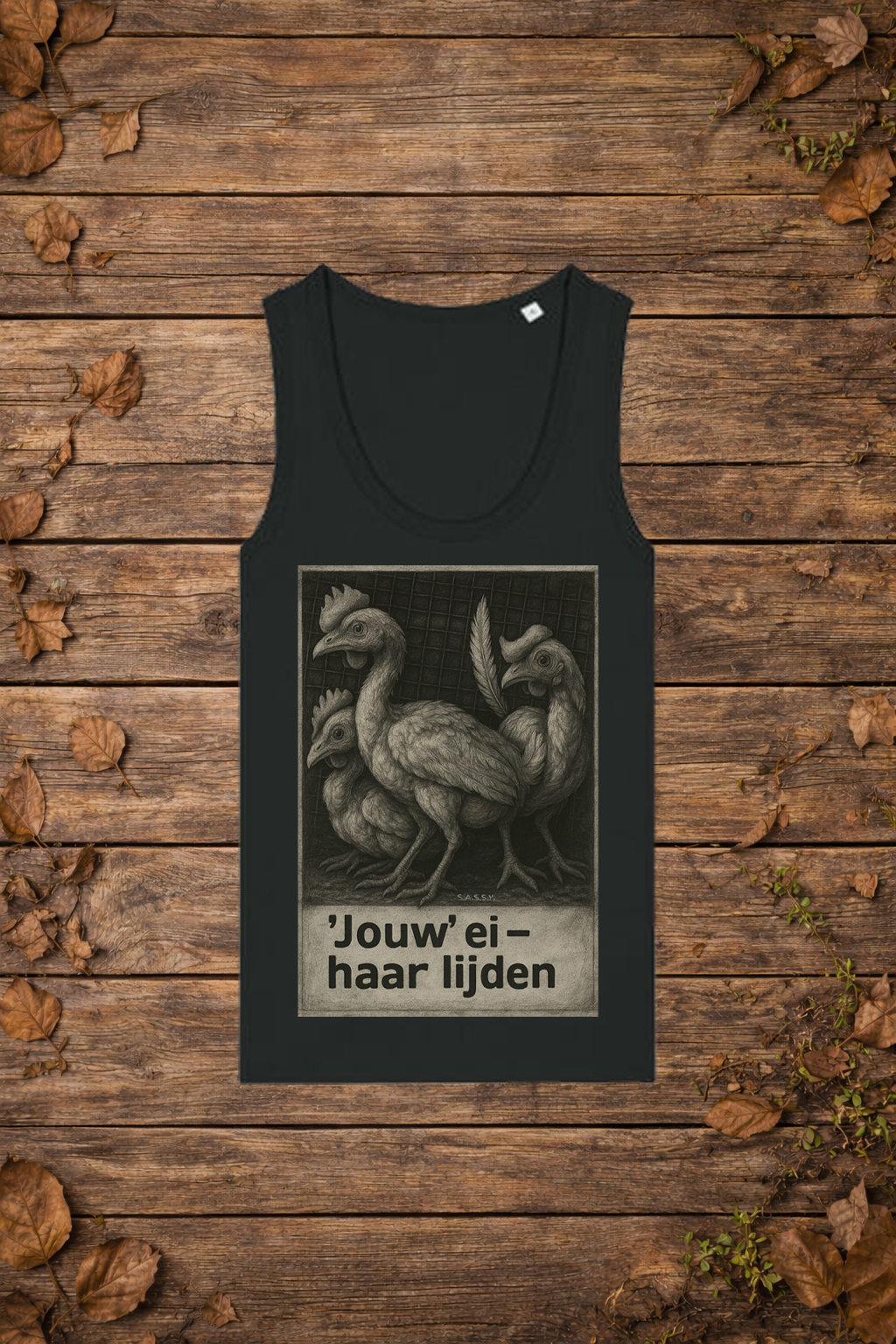 'jouw' ei - haar lijden (tanktop vrouw)