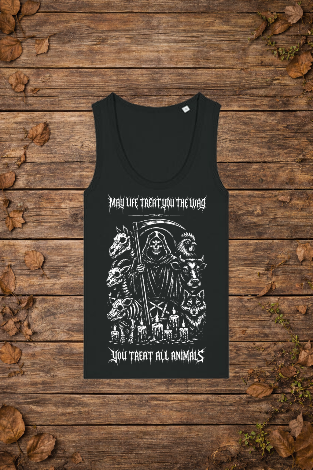 May life treat you the way you treat all animals (tanktop vrouw)