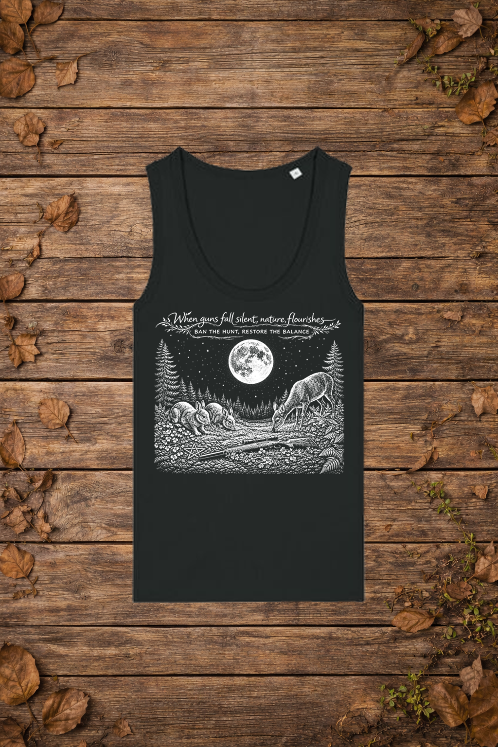 Ban the hunt (tanktop vrouw)