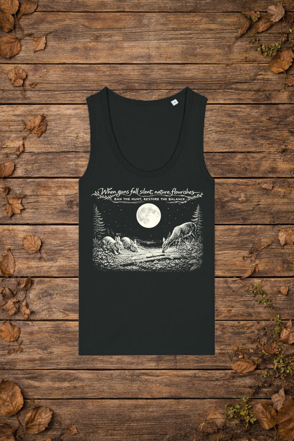 Ban the hunt (tanktop vrouw)