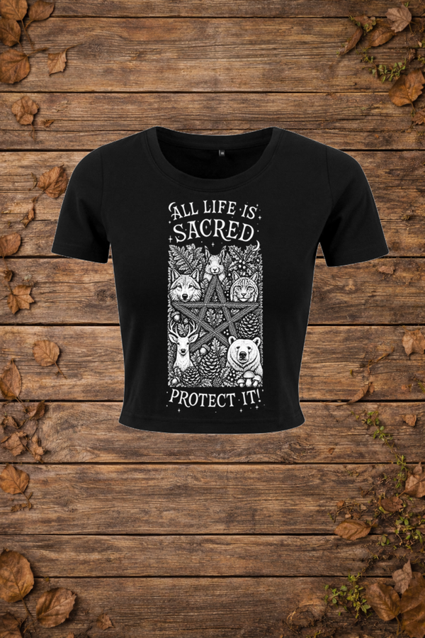 'All life is sacred' forest edition (cropped)