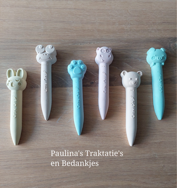 Potlood met dieren figuur