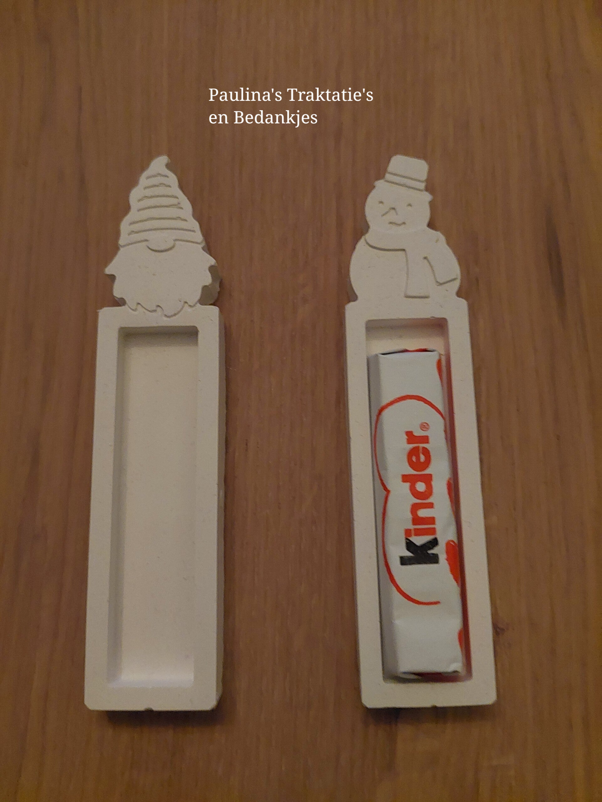 Houder met kinderchocolade