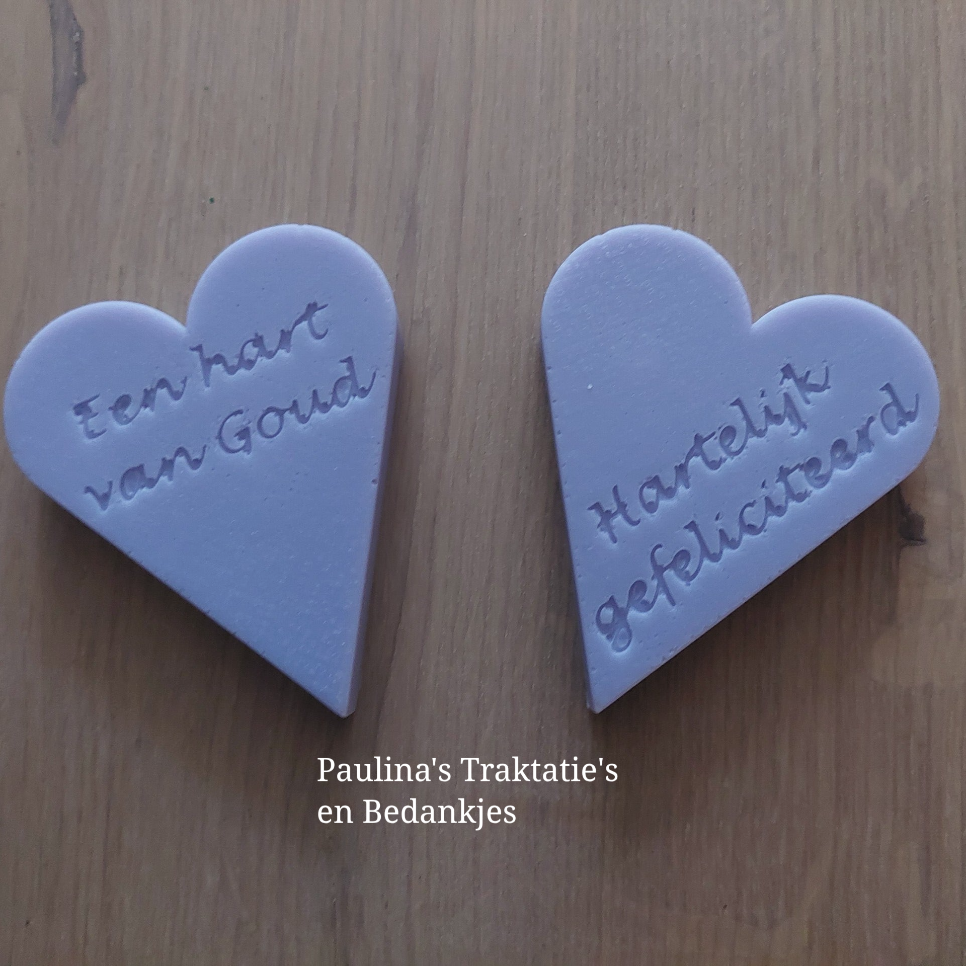 Diverse zeep met tekst