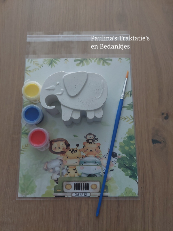 Wilde/Jungle dieren verfsetje