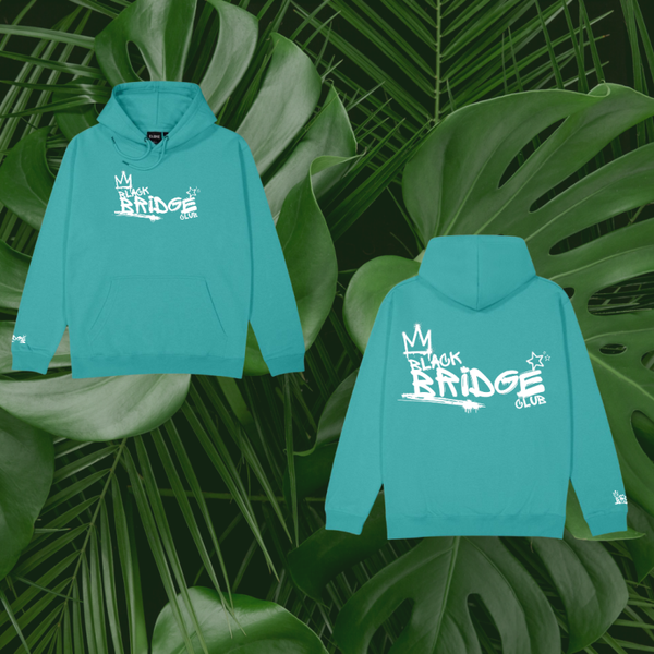 Kids Black Bridge Club Hoodie