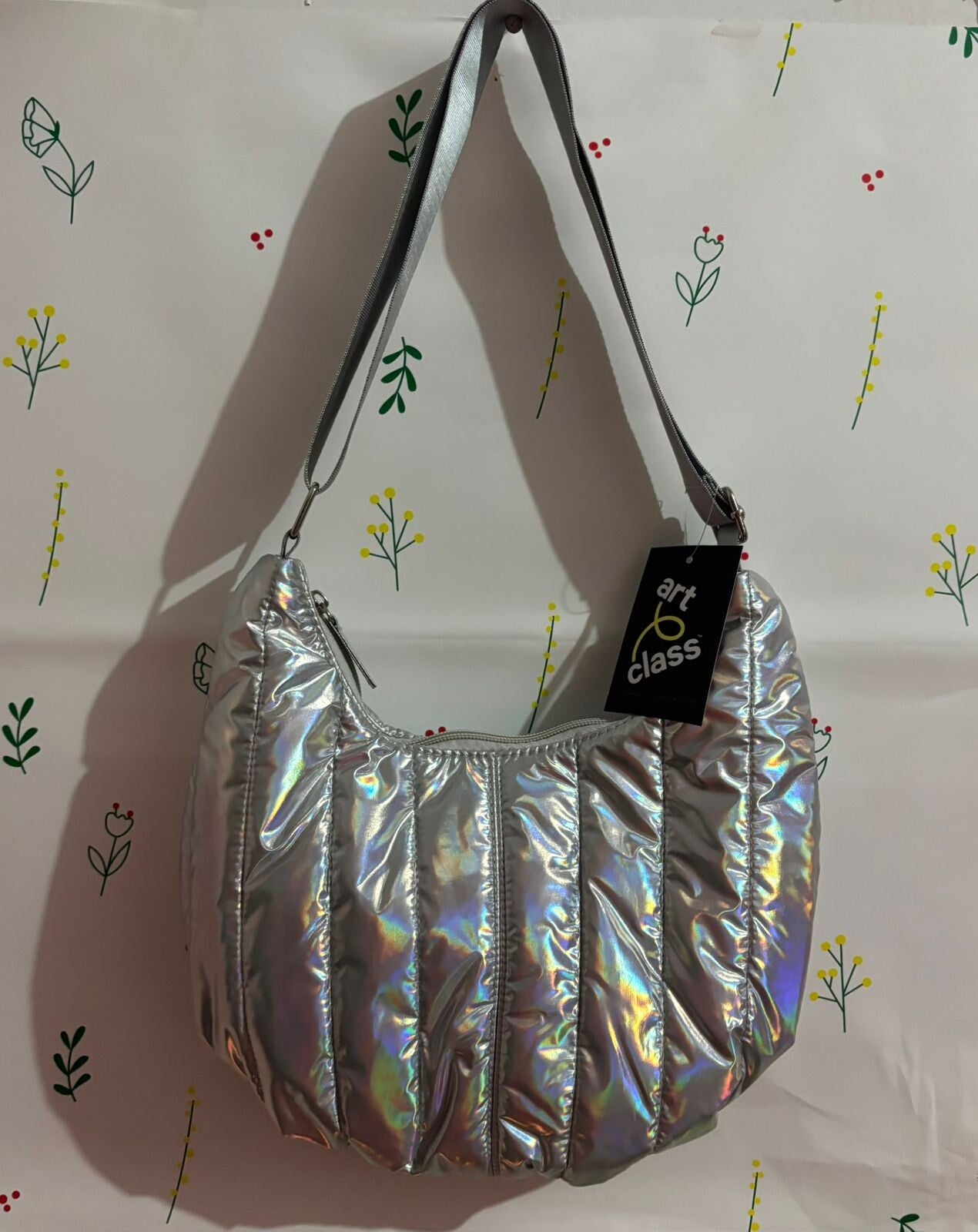 Bolso Bandolera Art Class Metálico