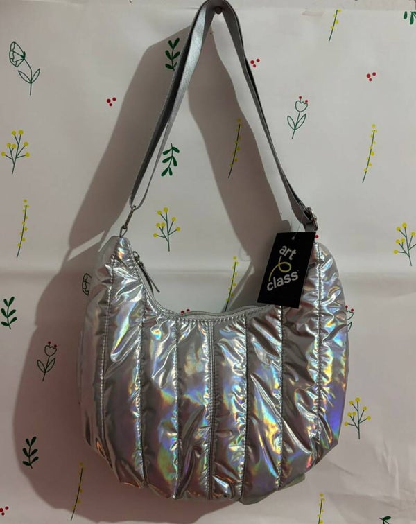 Bolso Bandolera Art Class Metálico
