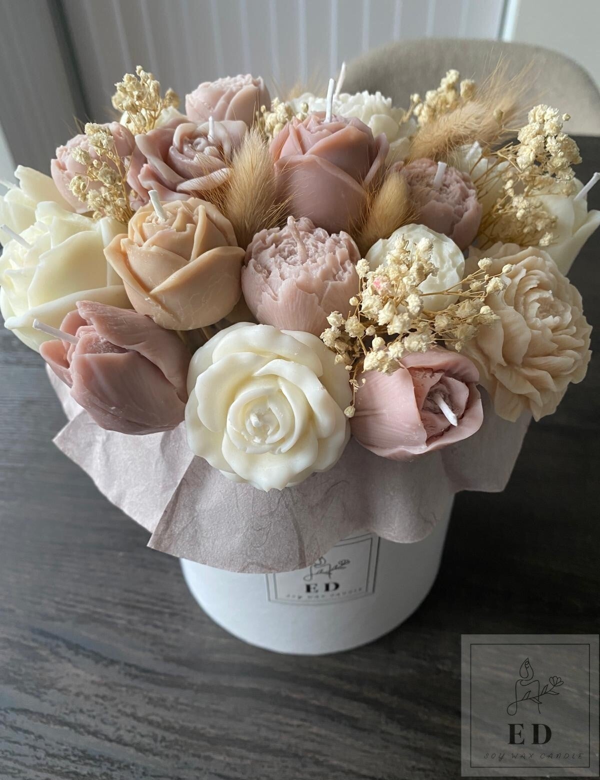Pastel Bouquet Kaars