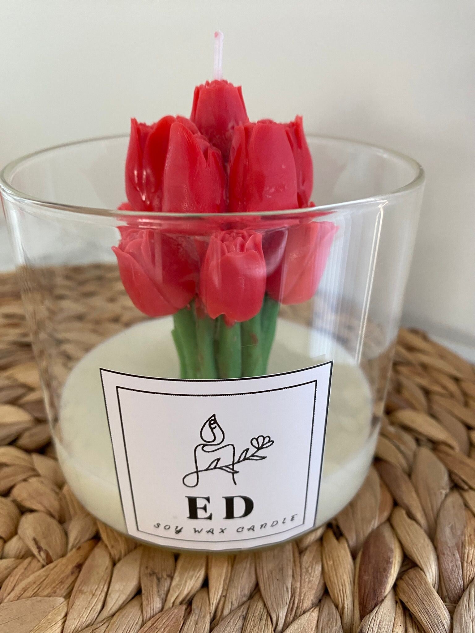 Tulp in glas
