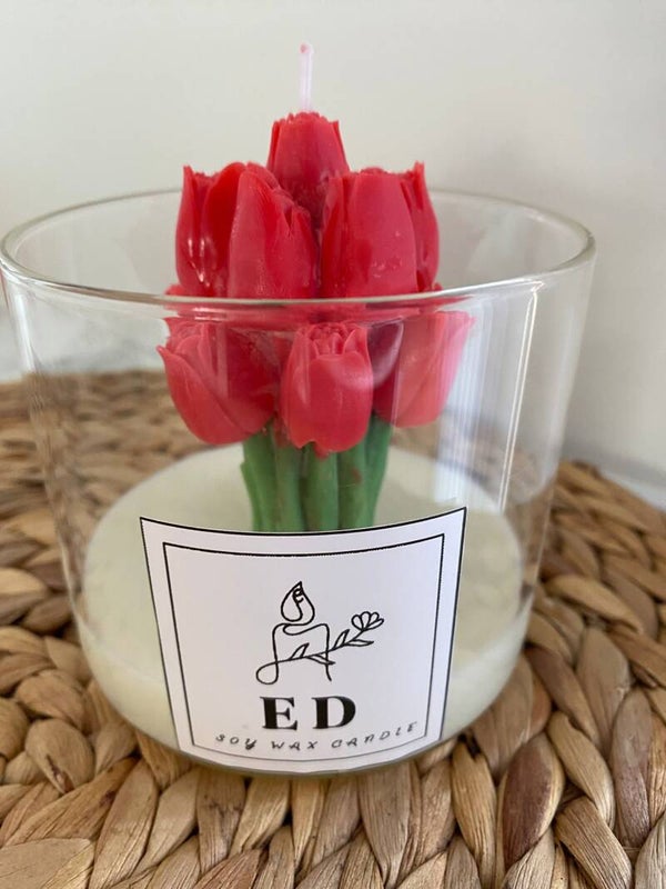 Tulp in glas