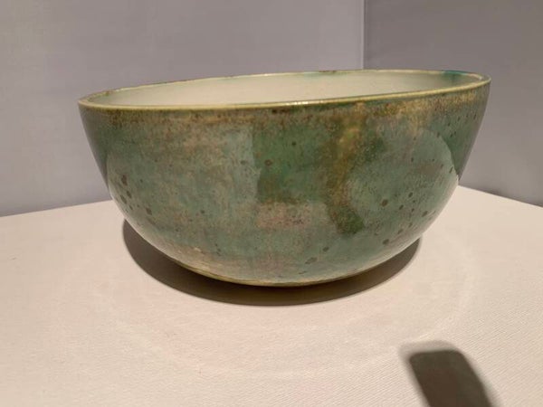 Slakom /groenten groen/grijze spikkels - bolle vorm - M (Dr)