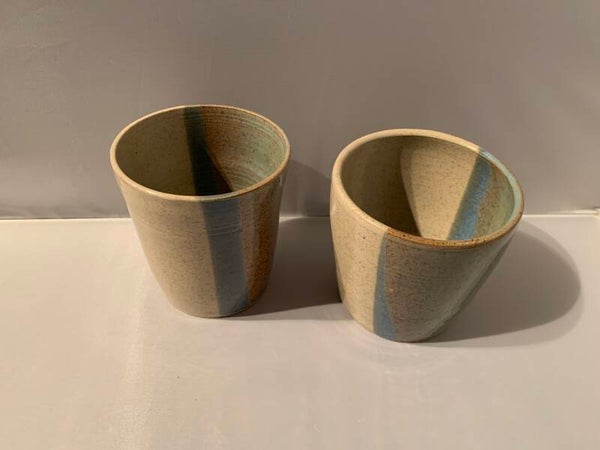 Tas - set 2 st - spikkel Groen/blauw  000 009