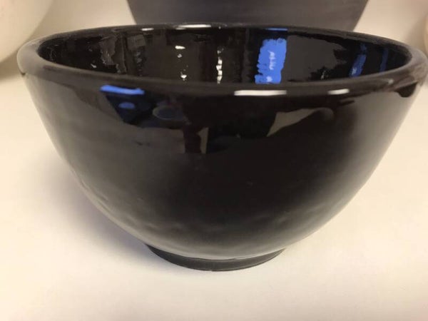 Kom zwarte klei - 000173