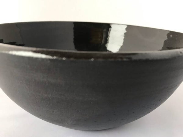 Kom zwarte klei - 000176