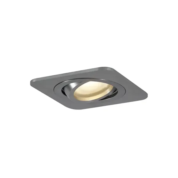 Afgeronde inbouwspot GU10 50mm draai- en kantelbaar IP44