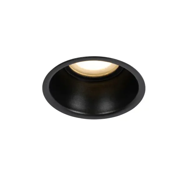 Luxe inbouwspot GU10 50mm zwart wit goud