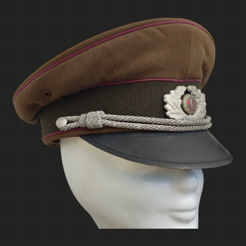 Schirmmütze Offiziere Luftschutz DDR 1962 LS Uniform Mütze Kokarde Offizier Sammlerstück Air defense officer cap GDR East Germany uniform