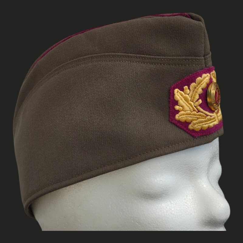 Schiffchen Generale Zivilschutz DDR 1990 Schiffchen ZV General Kopfbedeckung Zivilverteidigung Steingrau Malino Biese General Uniform Sammlerstück Civil Defense general cap GDR East Germany uniform