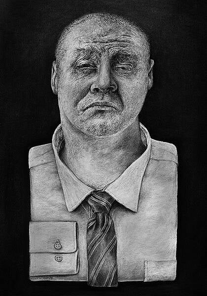 Nicht verwendete Zeichnung zu "Manager - der Neue" B.70 cm x H.100 cm