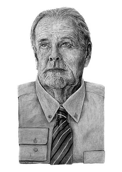 "Manager - der Neue (Tafel - Rechts)" B.70 cm x H.100 cm