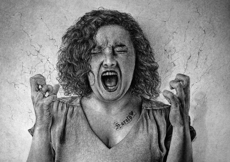 "Oh, Mann - Harald!" B.100 cm x 70 cm