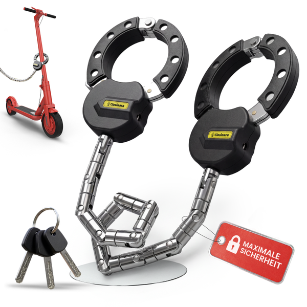 Closinara Fahrrad- und E-Scooter-Schloss – 12-gliedrig