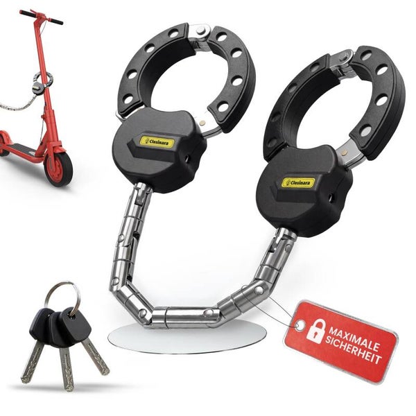 Closinara Fahrrad- und E-Scooter-Schloss – 6-gliedrig
