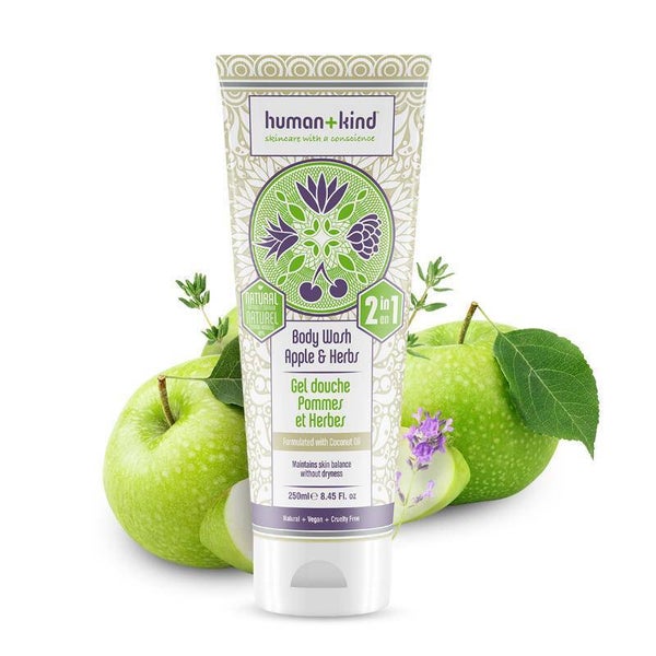 Human+Kind | All-in-One Shampoo en Body Wash Apple & Herbs 