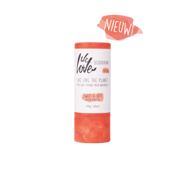 We Love The Planet Natuurlijke deodorant stick Sweet&Soft (vegan)