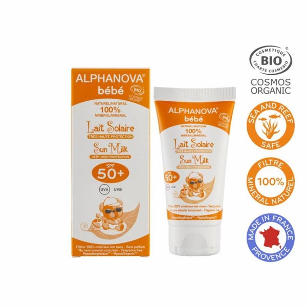 ALPHANOVA SUN BIO SPF 50+ Bebe Hypo allergeen Sun Milk 