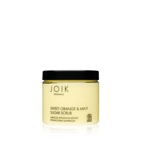 JOIK Organic Vegan Sweet Orange & Mint Sugar Scrub 210gr
