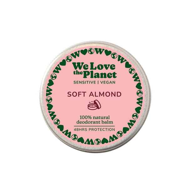 We Love The Planet Deodorant Balm Soft Almond 35 g (Vegan) (Sensitive)
