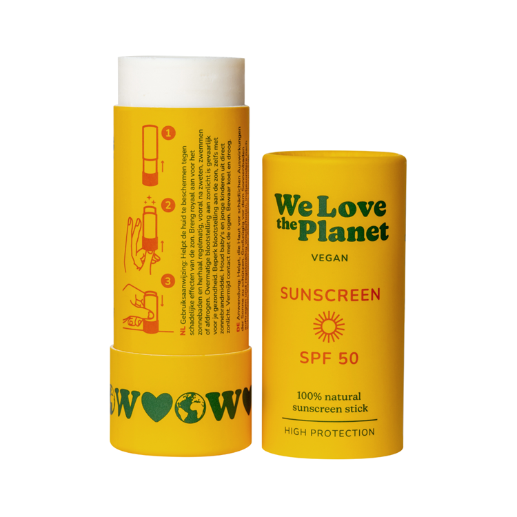 We Love The Planet Sunscreen Stick SPF50 40 g (Vegan)