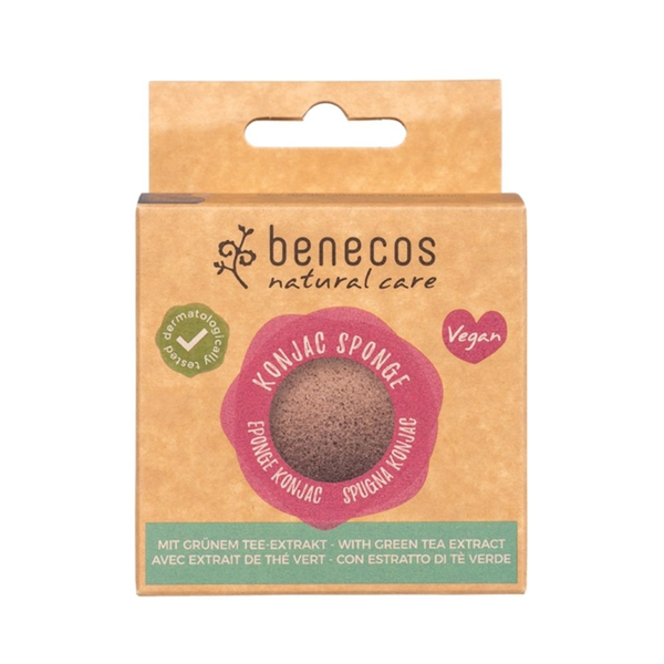 Natural Konjac Sponge Green Tea Gezichtsspons
