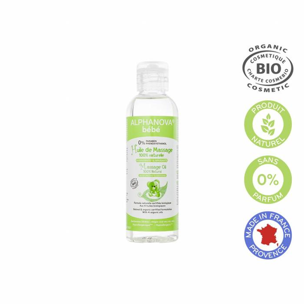 ALPHANOVA Bebe Organic Massage Oil 100ml
