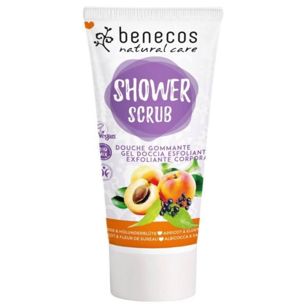 Benecos natuurlijke douche scrub abrikoos & vlierbes