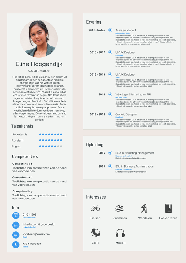 CV template 5