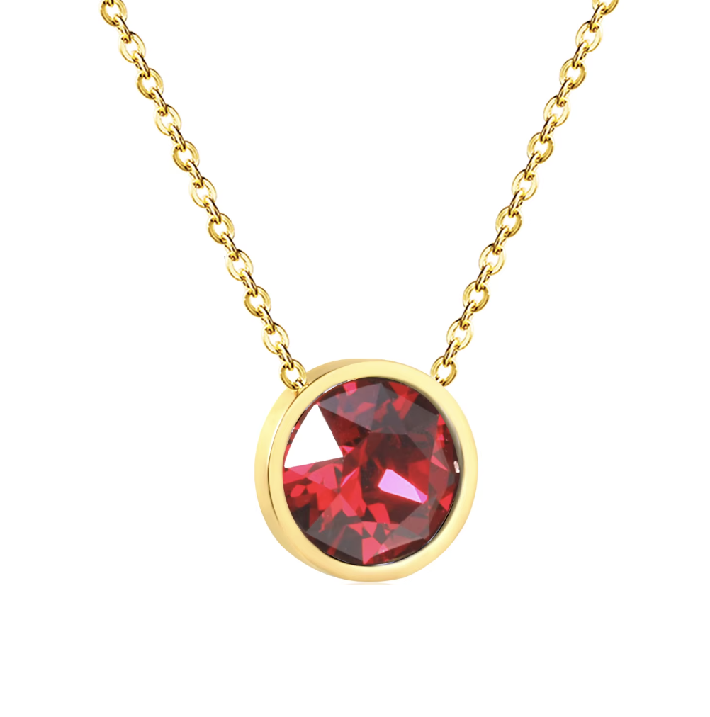 Collier "Lunéa" rouge