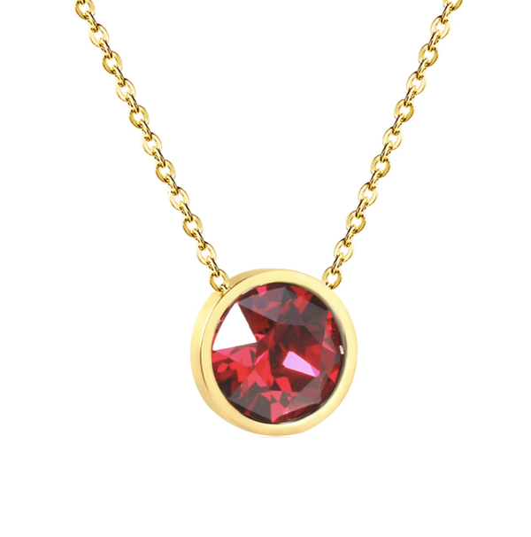 Collier "Lunéa" rouge