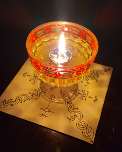 Lighting of a Sacred Vigil Lamp (For Benevolent and Sacred Intentions)