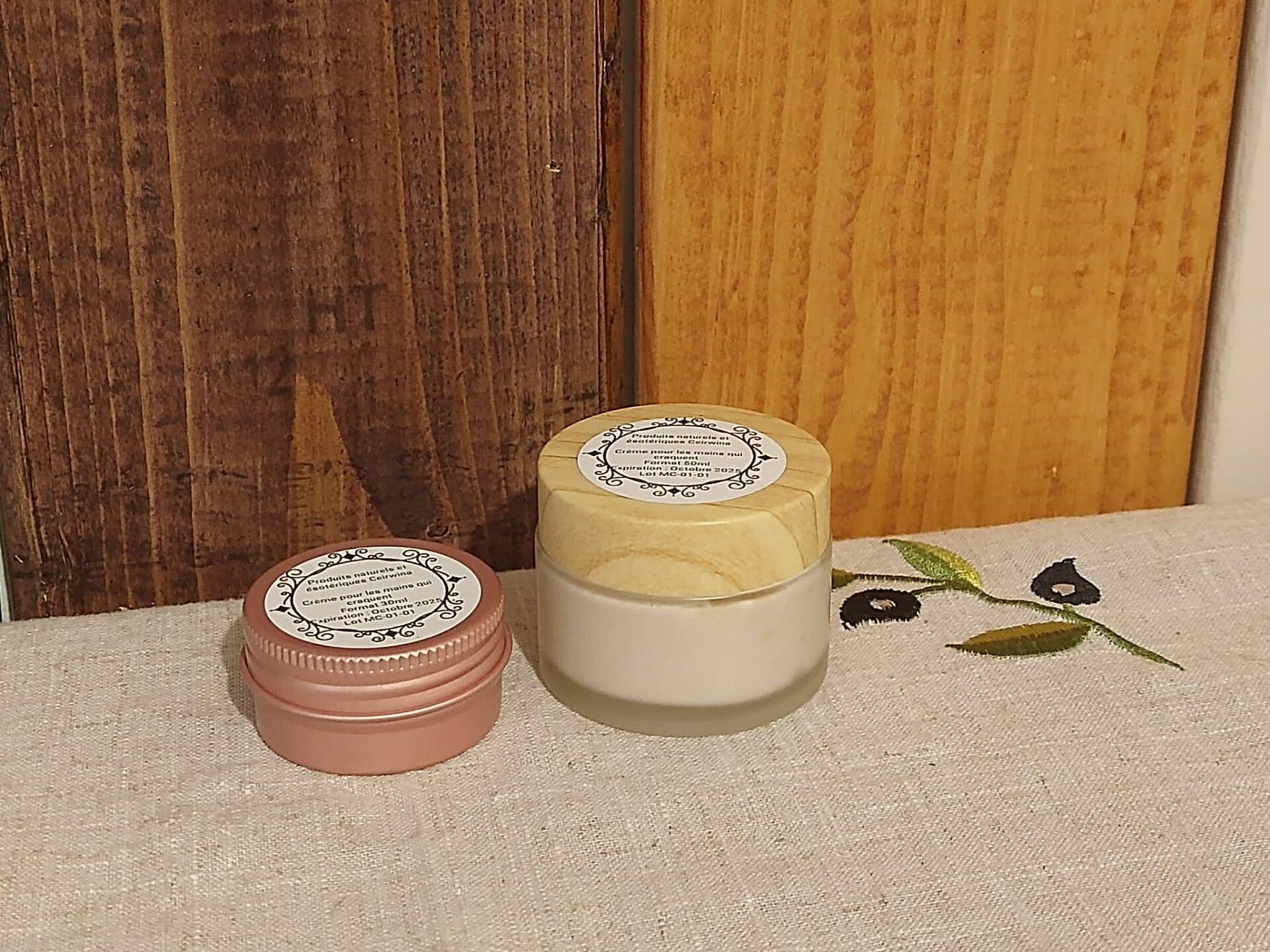 Crème à mains qui craquent