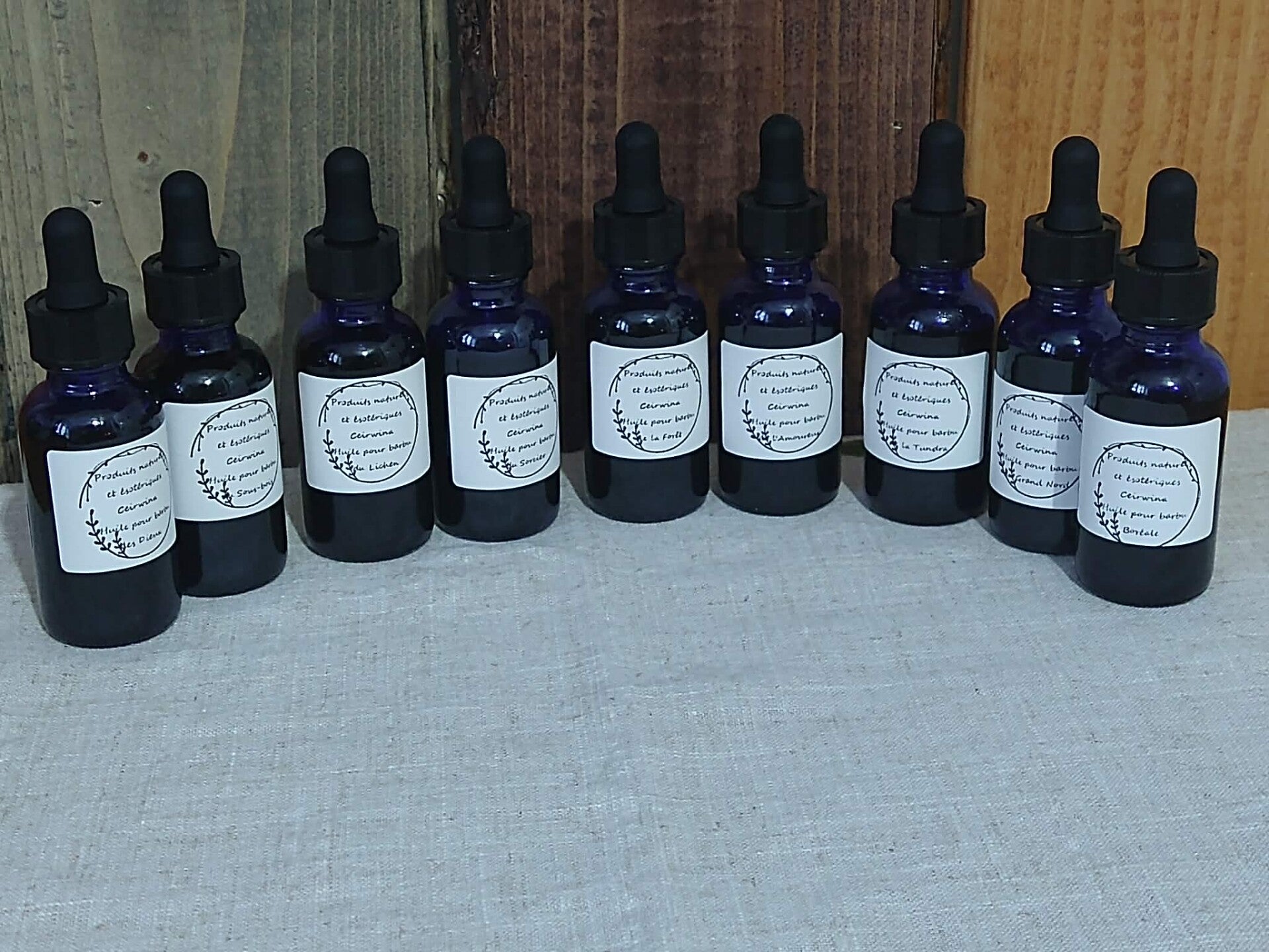 Coffret d'huiles pour barbu