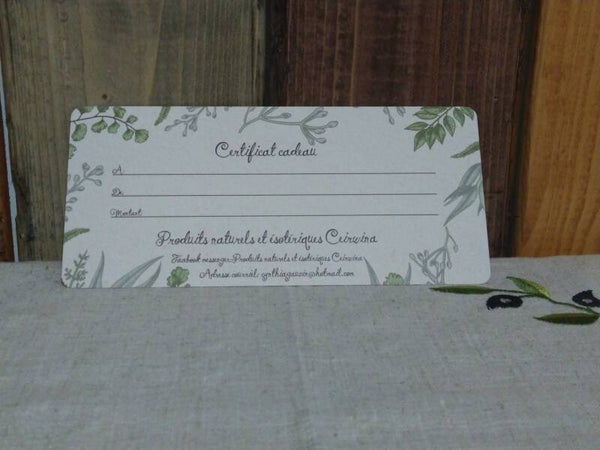 Certificat cadeau