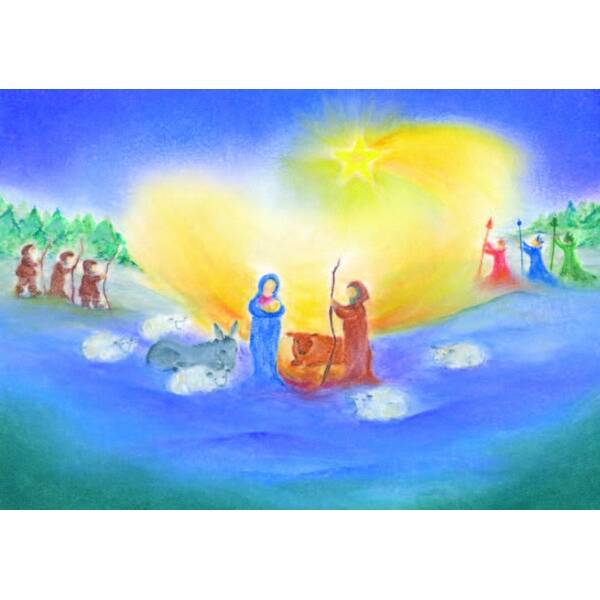 kaart "herders en drie koningen"