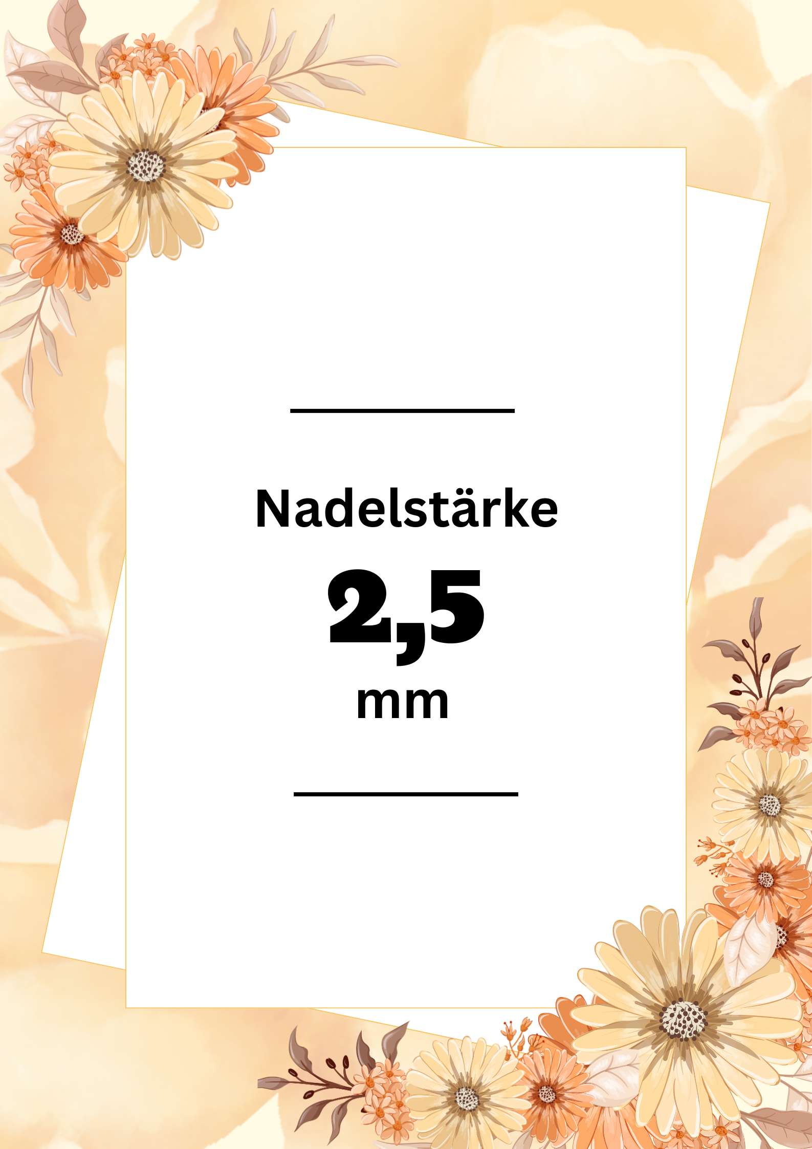 Individuelle Häkelnadel 2,5mm