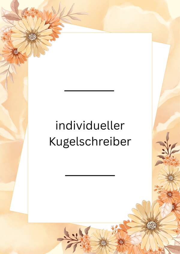 Individueller Silikonperlen-Kugelschreiber