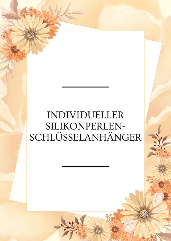 Schlüsselanhänger aus Silikonperlen - Individuell