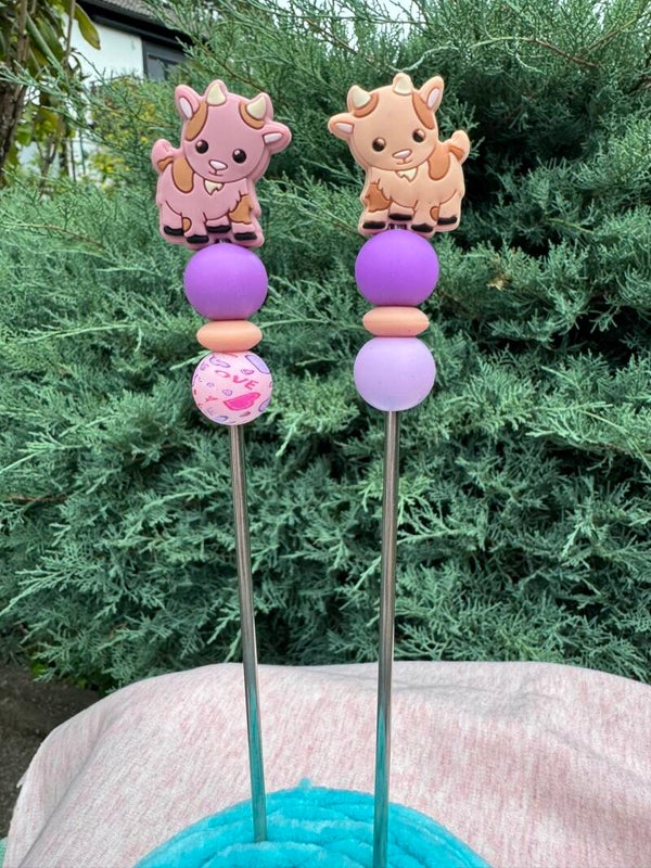 Amigurumi-Sticks im Set: Kuh